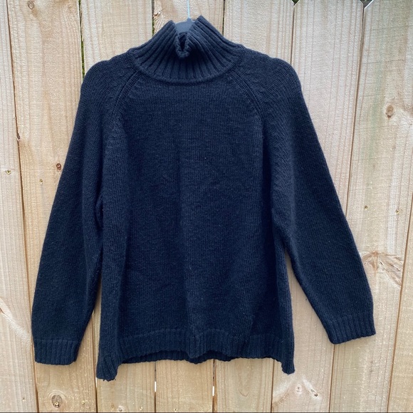 Garnet Hill Sweaters - GARNET HILL MERCERIZED WOOL TURTLENECK SWEATER XL